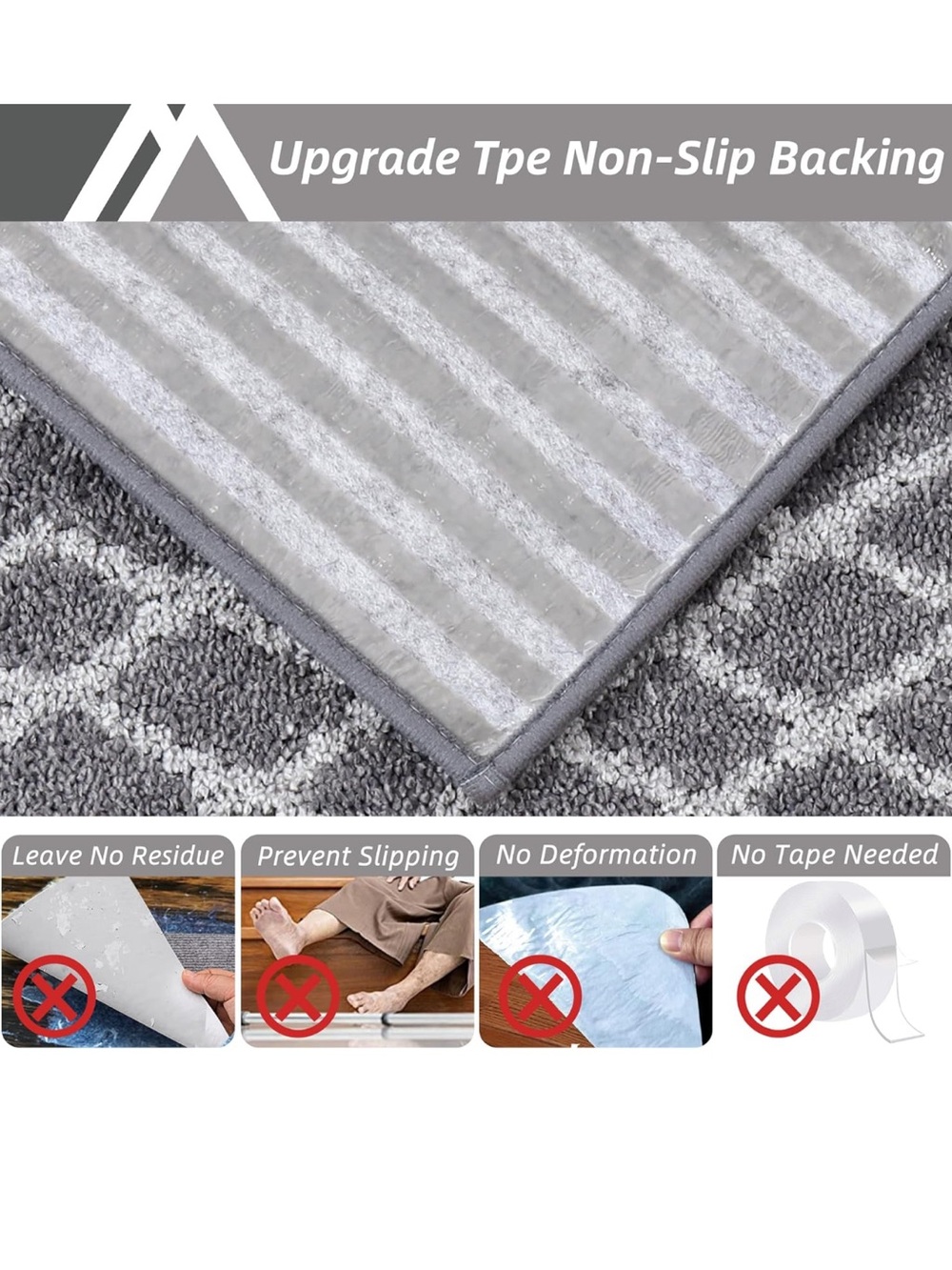 Stair Treads 15pcs Non-Slip Carpet Mat 28inX9in Indoor Stair Runners - Picture 5 of 9